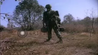 US soldiers of the 1st infantry division capture Viet Cong munitions  during Oper...HD Stock Footage