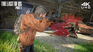 The Last of Us Part 1 - Brutal Combat & Aggressive Stealth Kills (Grounded, No Damage)