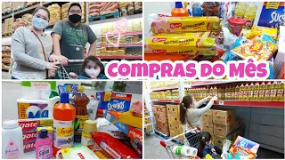 COMPRAS DO MÊS NO ASSAÍ ATACADISTA | MOSTREI VALORES | QUANTO GASTAMOS?😱