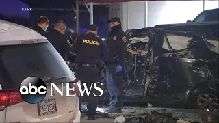 Woman killed, 2 children injured in police chase crash l ABC News