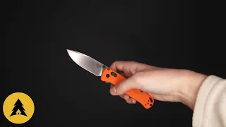 Складной нож Benchmade Bugout сталь CPM 20CV, рукоять Orange G10