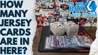 E108 - 1/2 Box of Hockey Cards, High Count of Jerseys!