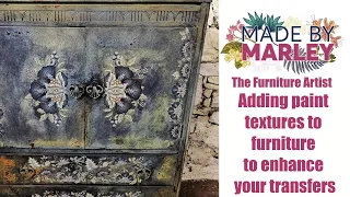 Adding paint texture to your furniture to enhance your transfers