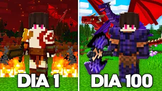 EU PASSEI 100 DIAS NO MINECRAFT MEDIEVAL - O FILME