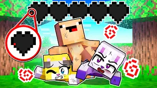 SOLO TENEMOS 1 PIXEL de VIDA en MINECRAFT 😱😂 | Michi Miau, Bebe Noob, Capitan Winki, Noobsi y Nani