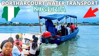 UNBELIEVABLE 😱 SCARY WATER TRANSPORT SYSTEM IN PORTHARCOURT, NIGERIA! |ADVENTUROUS BOAT RIDE