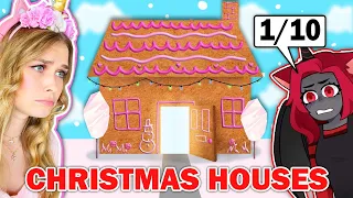 My BEST FRIENDS RATE My CHRISTMAS BUILDS In Adopt Me! (Roblox)