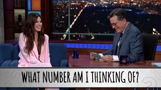 Sandra Bullock Takes The Colbert Questionert