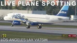 LIVE Plane Spotting Los Angeles LAX Airport (KLAX) | VATSIM ATC | Microsoft Flight Simulator 2020