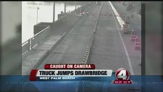 Driver Jumps Drawbridge