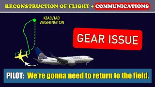 GEAR retraction PROBLEM and RETURN BACK | United Boeing 737-700 | Washington Dulles international