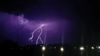 Саратов 02.06.2019 гроза, Thunderstorm lightning thunder