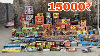 15,000 Rs Worth Diwali Stash | Best Crackers Undar 10,000 Rs | Crackers Experiment in hindi |