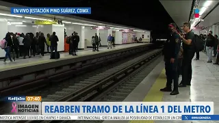 Reabren tramo de la Línea 1 del Metro de la CDMX | Noticias con Francisco Zea