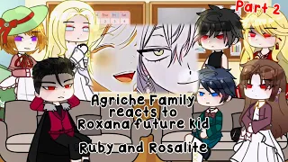 ~|Agriche Family Reacts To Roxana Future Kids|~|Rosalite and Ruby|~|Part 2|~