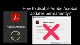 How to disable auto update in Adobe Acrobat reader??