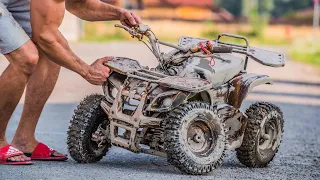 MINI ATV GRIZZLY - Restoration Abandoned Small ATV 50cc