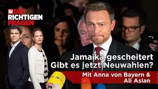 FDP bricht Jamaika-Verhandlungen ab - Gibt es jetzt Neuwahlen? BILD stellt „Die richtigen Fragen“!