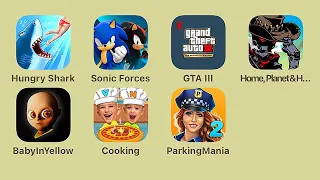 Hungry Shark Evolution,Sonic Forces,GTA III Definitive Edition,Home Planet & Hunters,Baby In Yellow