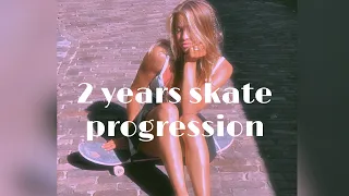 2 year skate progression- skatergirl (kickflips, treflips, boardslides)