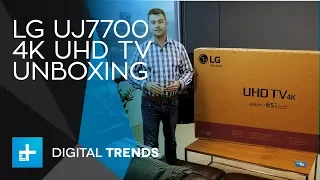 LG UJ7700 4K UHD TV - Unboxing