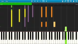 The Weeknd - Angel - Epic Piano Cover Version - Instrumental Remix - How to play Angel Synthesia