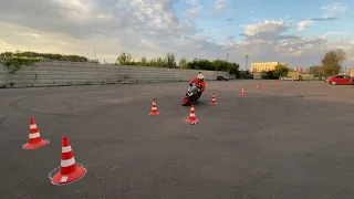 Gymkhana Cup 2021/ Вергазов Матвей KTM RC 390 / heat 2