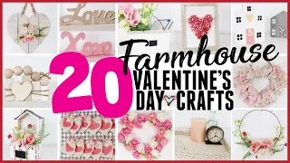 20 VALENTINES DAY Dollar Tree DIY Crafts (farmhouse Style)