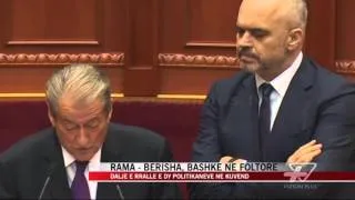 Rama dhe Berisha, bashkë në foltore - News, Lajme - Vizion Plus