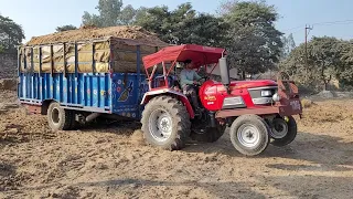 क्लच छोड़ते ही दब गया 5 दिन पुराना ट्रेक्टर ट्राले मे लगा दिया जैक वाला डेगा Mahindra Arjun 555