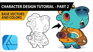 Affinity Designer Tutorial - Tourist Capybara - Base Vectors and Color (PART 2 of 3)