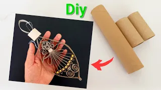 Super easy Christmas angel making with tissue paper rolls ! recycling ideas