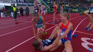 RELIVE Women's AMAZING 3000m Steeplechase   2018 NCAA TF championship.