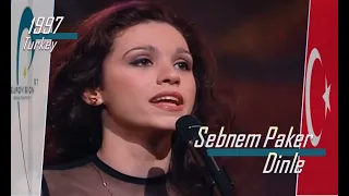 eurovision 1997 Turkey 🇹🇷 Sebnem Paker - Dinle ᴴᴰ