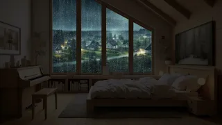 Relax and Sleep Deeply in Your Cozy Room with Soothing Rain Sounds - Reduce Stress and Insomnia