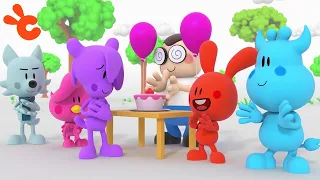 Cueio have a happy party to cheer up a sad friend | Cueio the Bunny Cartoons for Kids S02E08