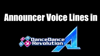 DDR Ace Announcer Voice Lines