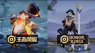 Honor of Kings: Hero Comparison (Global vs Chinese Version)