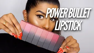 NEW HUDABEAUTY POWER BULLET LIPSTICK SWATCHES