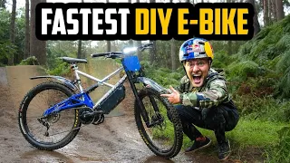 THIS INSANE HOMEMADE E-BIKE SENDS JUMPS!!