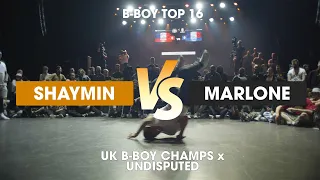 Shaymin vs Marlone [1v1 b-boy top 16] // stance // Undisputed x UK B-Boy Champs 2022