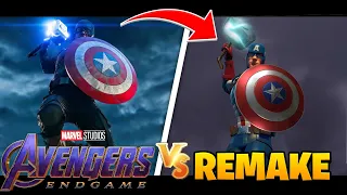 Captain America Lifts Mjolnir - Avengers: Endgame - Recreation in Fortnite