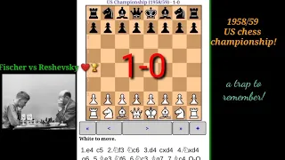 Bobby Fischer vs Samuel Reshevsky ❤️🏆 1958/59...