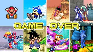 20 Best GBA Games Death Animations & Game Over Screens!