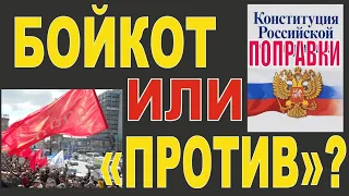 Бойкот или «против» поправок в Конституцию? Как действовать оппозиции?