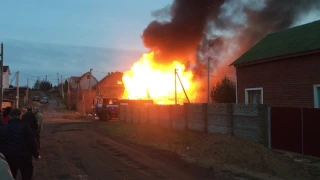 Пожар в минском районе д.слобода 08.03.2017