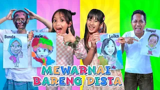 LEIKA & DISTA MIKHAYLA MEWARNAI ADIK BAYI LEXIE PAKE SLIME LUCU ☺️ TOMPEL KENA SIAL