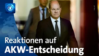 Reaktionen auf AKW-Entscheidung von Kanzler Scholz