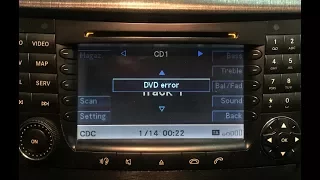 How to FIX "DVD Error" on Mercedes-Benz W211 COMAND NTG1