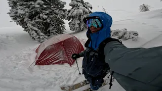 Solo Splitboard Backpacking Hull Mountain Powder April 2024